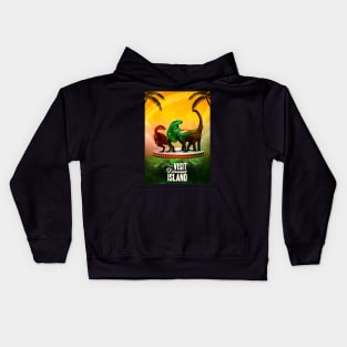 Dinosaur Island  Board Game Graphic - Tabletop Gaming Kids Hoodie